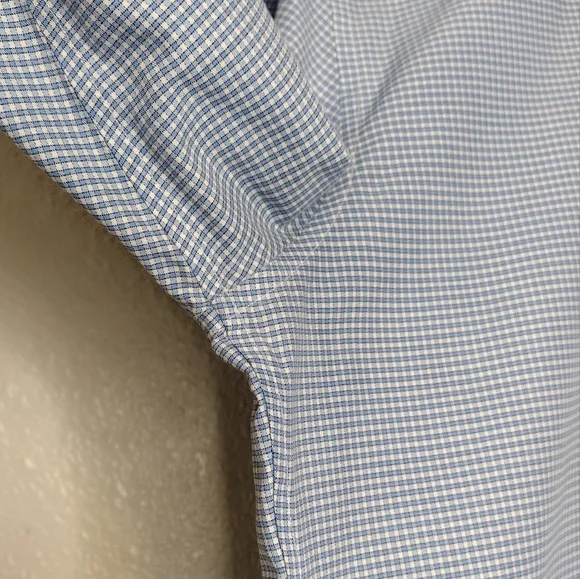 Bonobos Wrinkle-Free Cotton Blue Checkered Classic Tailored Fit Button-Up Shirt - Picture 8 of 15